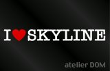 画像: I LOVE SKYLINEスカイライン ステッカー