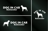 画像: ドッグステッカー『DOG IN CAR』ロットワイラー 3枚組