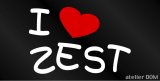 画像: I LOVE ZEST まるもじステッカー