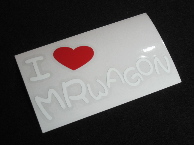 画像: I LOVE MR WAGON まるもじステッカー