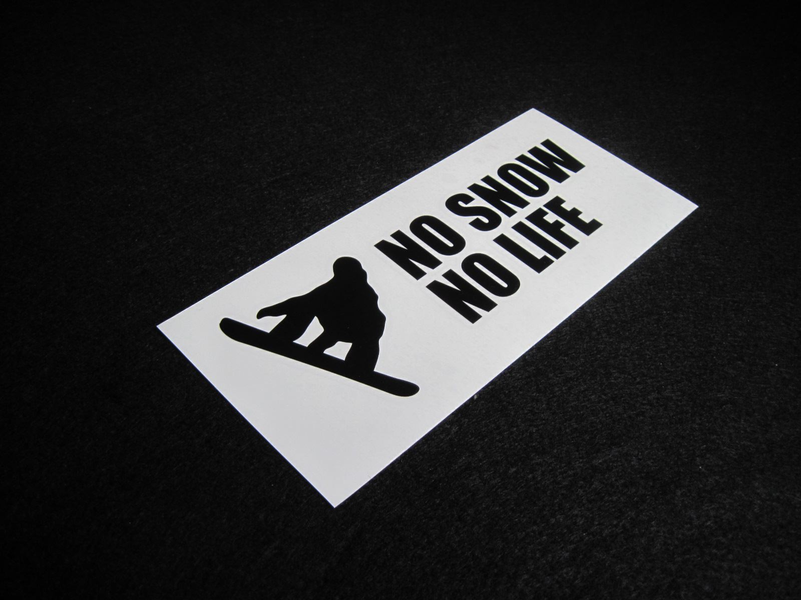 画像: NO SNOW NO LIFE ステッカー スノーボード5 (Lサイズ)