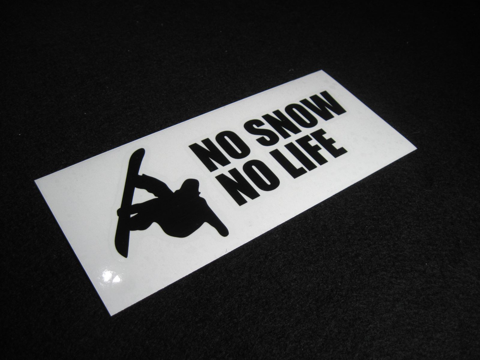 画像: NO SNOW NO LIFE ステッカー スノーボード1 (Sサイズ)