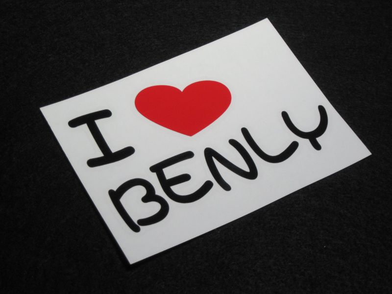 画像: I LOVE BENLY まるもじステッカー