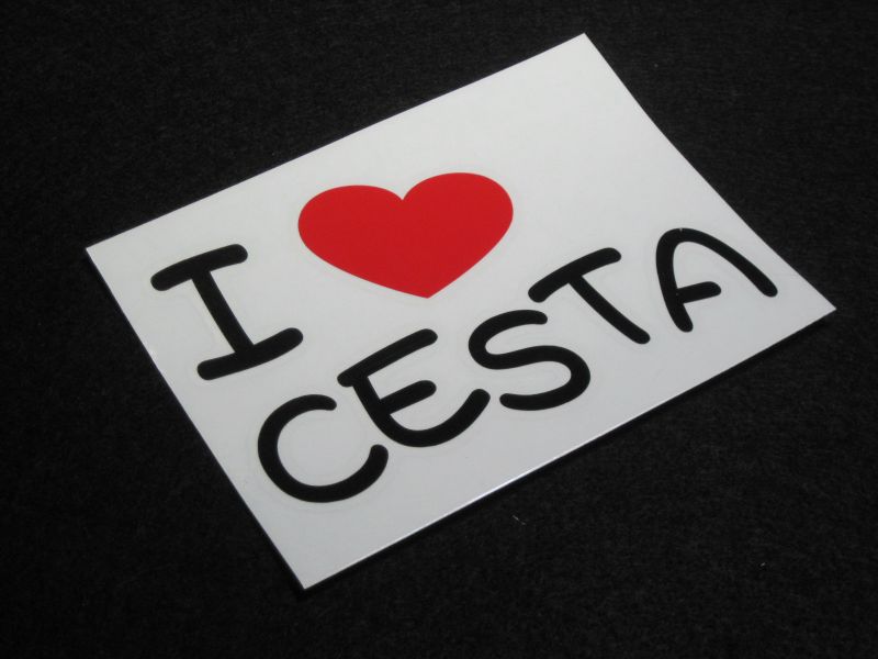 画像: I LOVE CESTA まるもじステッカー