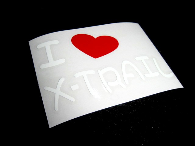 画像: I LOVE X-TRAIL まるもじステッカー