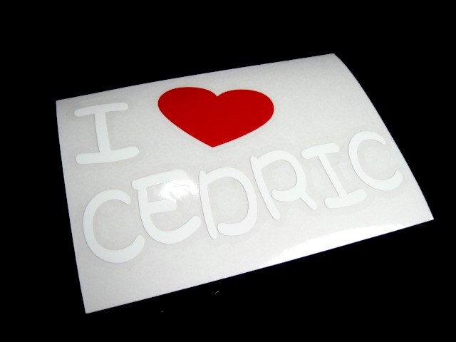 画像: I LOVE CEDRIC まるもじステッカー