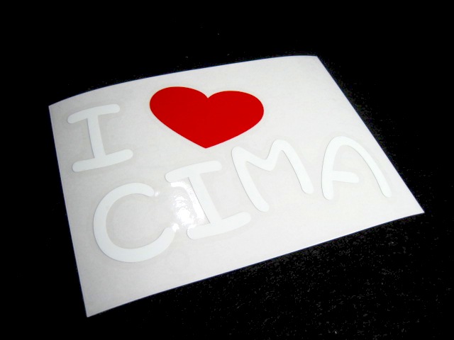 画像: I LOVE CIMA まるもじステッカー