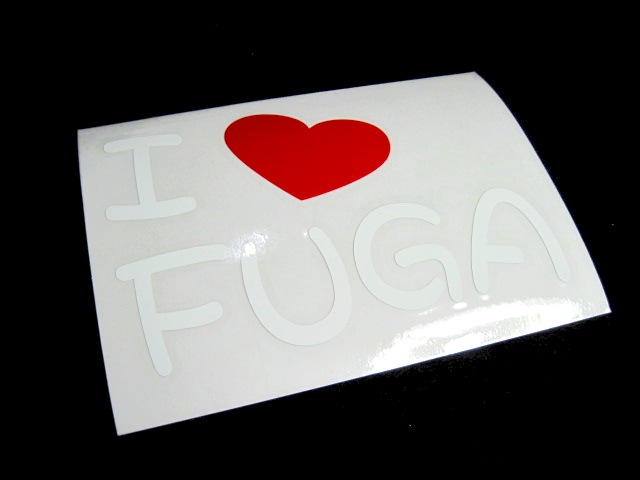 画像: I LOVE FUGA まるもじステッカー