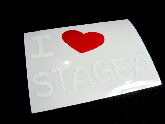 画像: I LOVE STAGEA まるもじステッカー