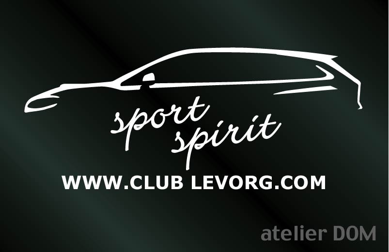 画像1: レヴォーグ sport spirit ステッカー (Sサイズ)