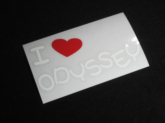 画像: I LOVE ODYSSEY まるもじステッカー