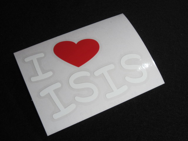 画像: I LOVE ISIS まるもじステッカー