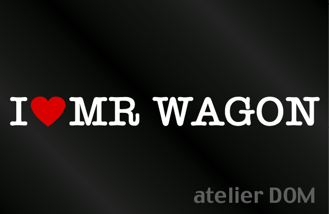 画像1: I LOVE MR WAGON MRワゴン ステッカー