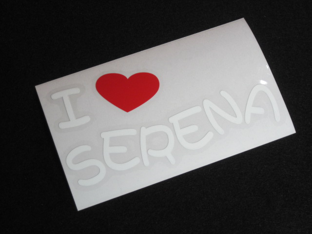 画像: I LOVE SERENA まるもじステッカー