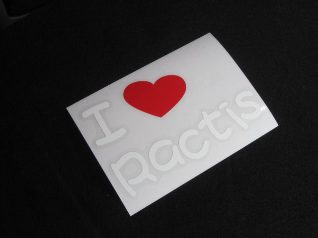 画像: I LOVE Ractis まるもじステッカー