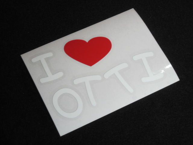 画像: I LOVE OTTI まるもじステッカー