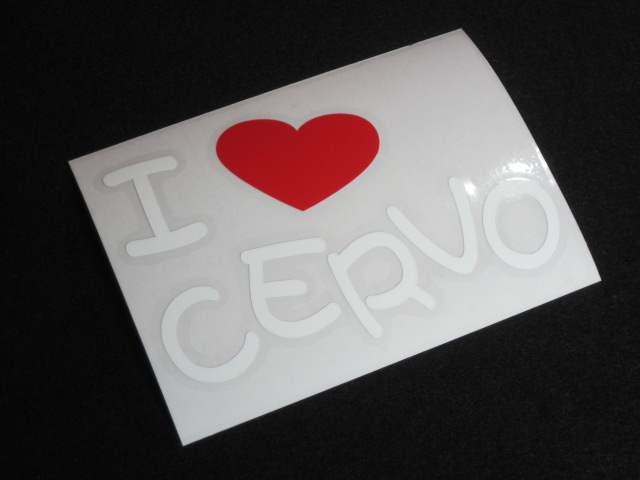 画像: I LOVE CERVO まるもじステッカー