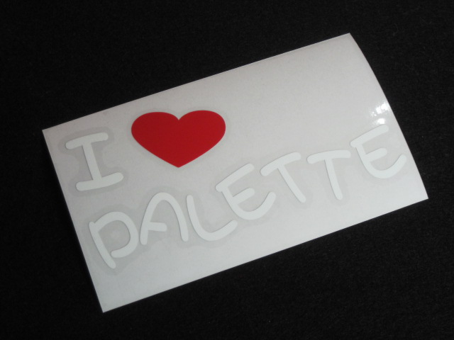 画像: I LOVE PALETTE まるもじステッカー