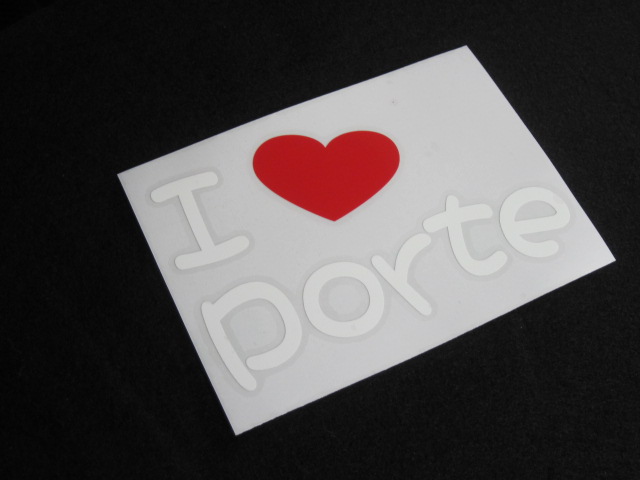 画像: I LOVE PORTE まるもじステッカー