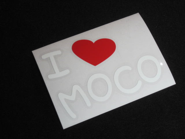 画像: I LOVE MOCO まるもじステッカー